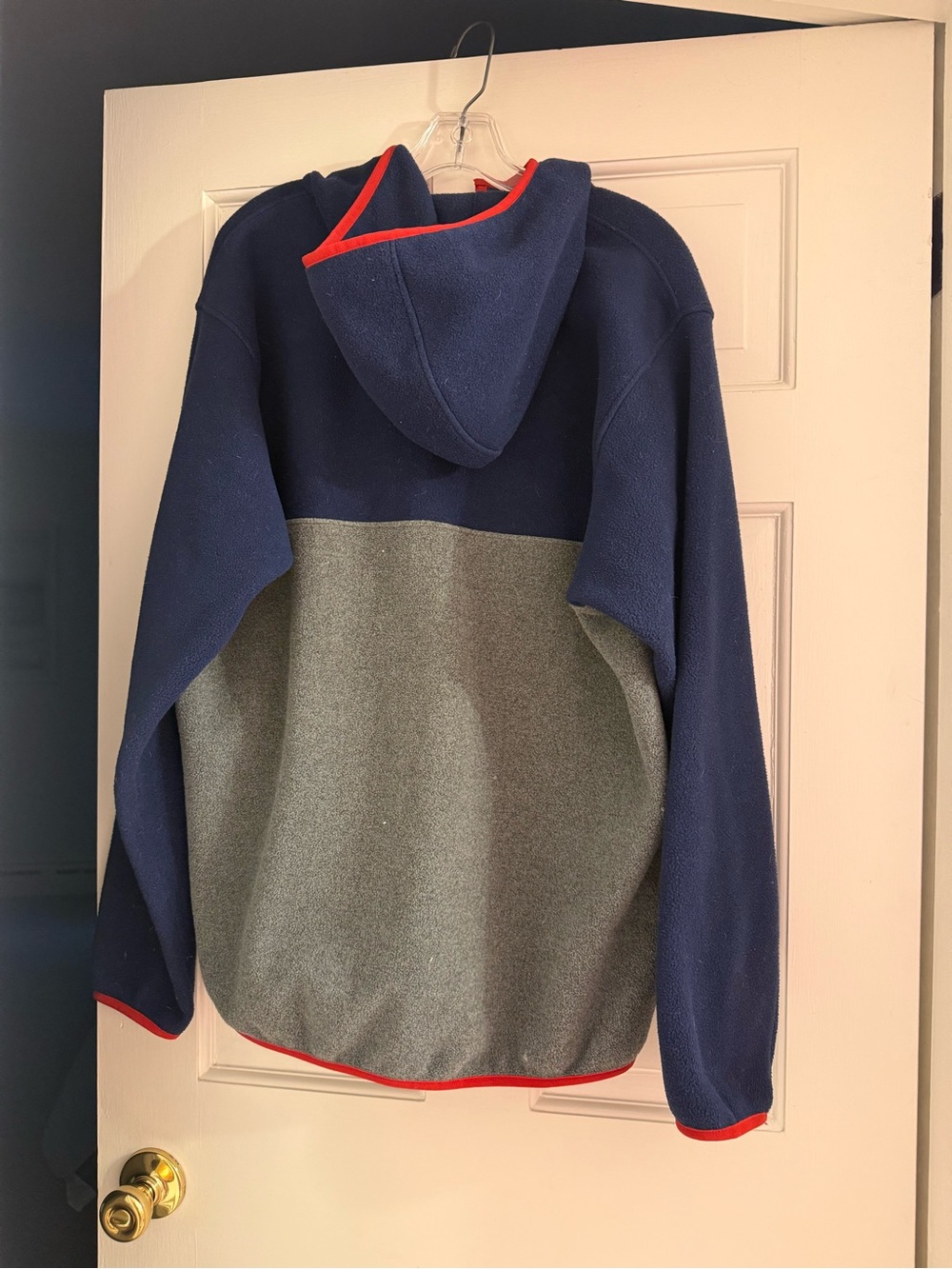 Patagonia Synchilla Pullover in Navy, Gray & Red Trim - Picture 3 of 3